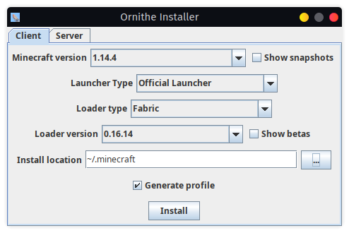 File:Ornithe Installer (Java, Client tab).png
